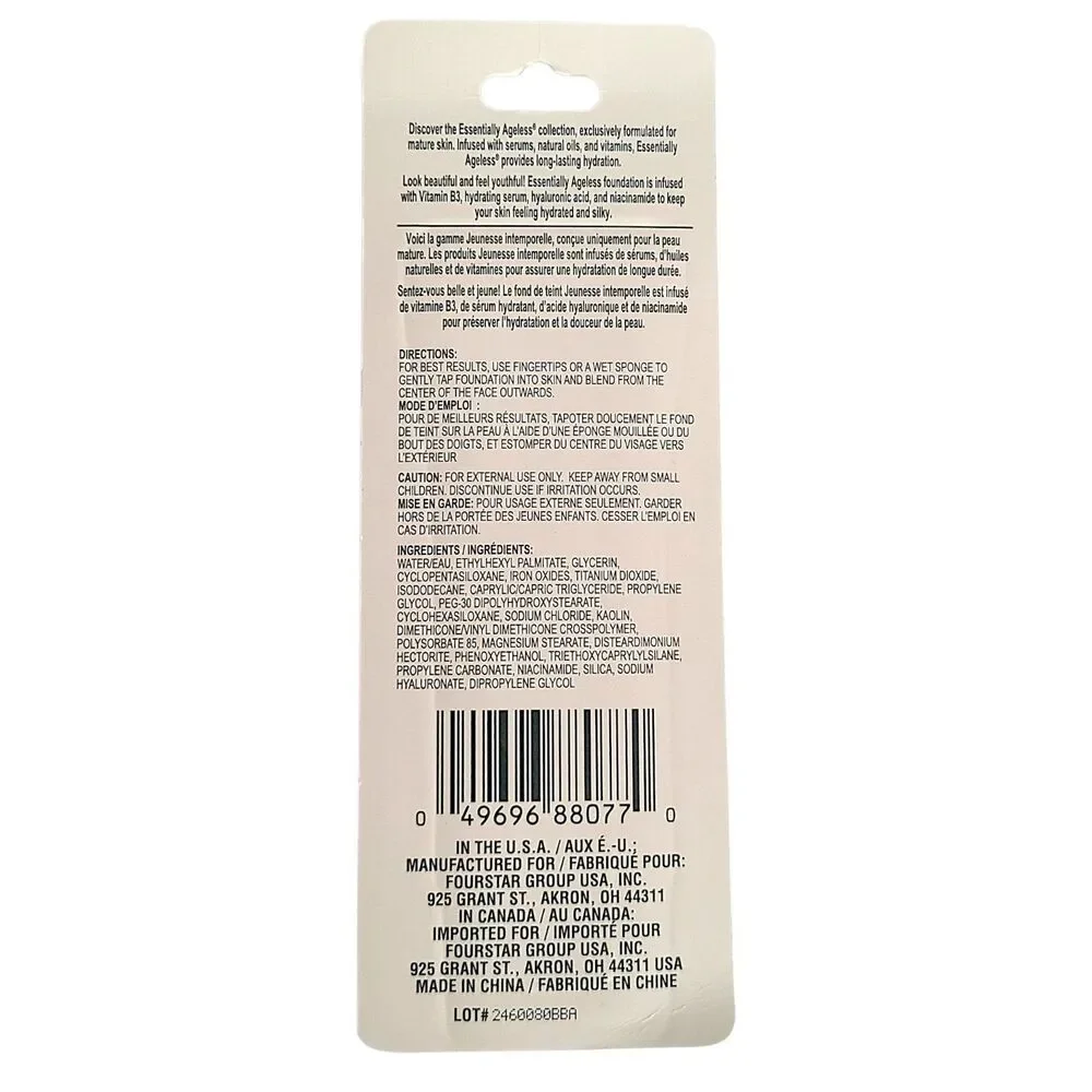 B-Pure Essentially Ageless Hydrating Serum Foundation Medium-Deep .5 oz